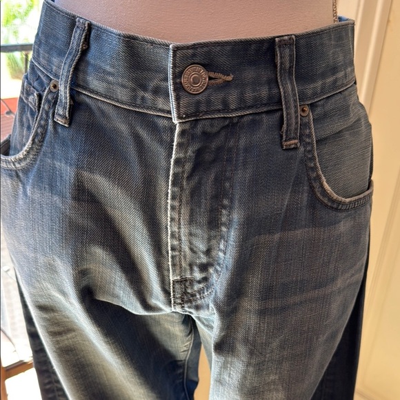 7 For All Mankind Blue Straight Leg Jeans Versatile Style - Picture 2 of 16